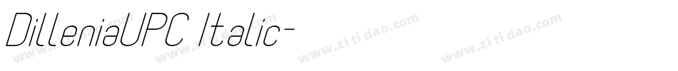 DilleniaUPC Italic字体转换